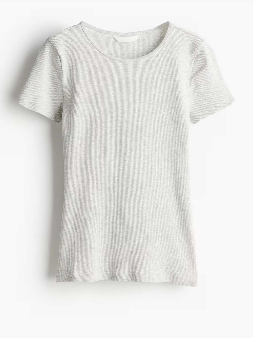 H&M Heather Gray Short-Sleeve Crewneck Tee